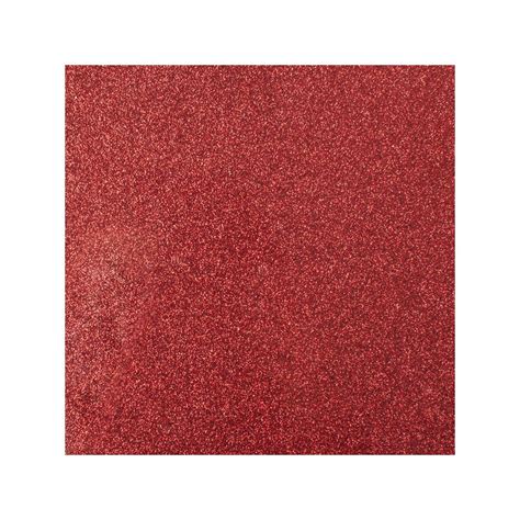 Cricut Glitter Iron-On 30x48cm (Red); 1 roll 12 in. x 19 in. Glitter Iron-on; Ideal for T-shirts, team or club wear, bags, aprons, home decor, and more!; Use with all Cricut® cutting machines